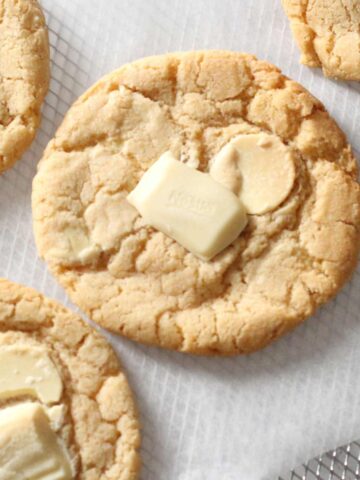 thumbnail image of milkybar cookies on wire rack