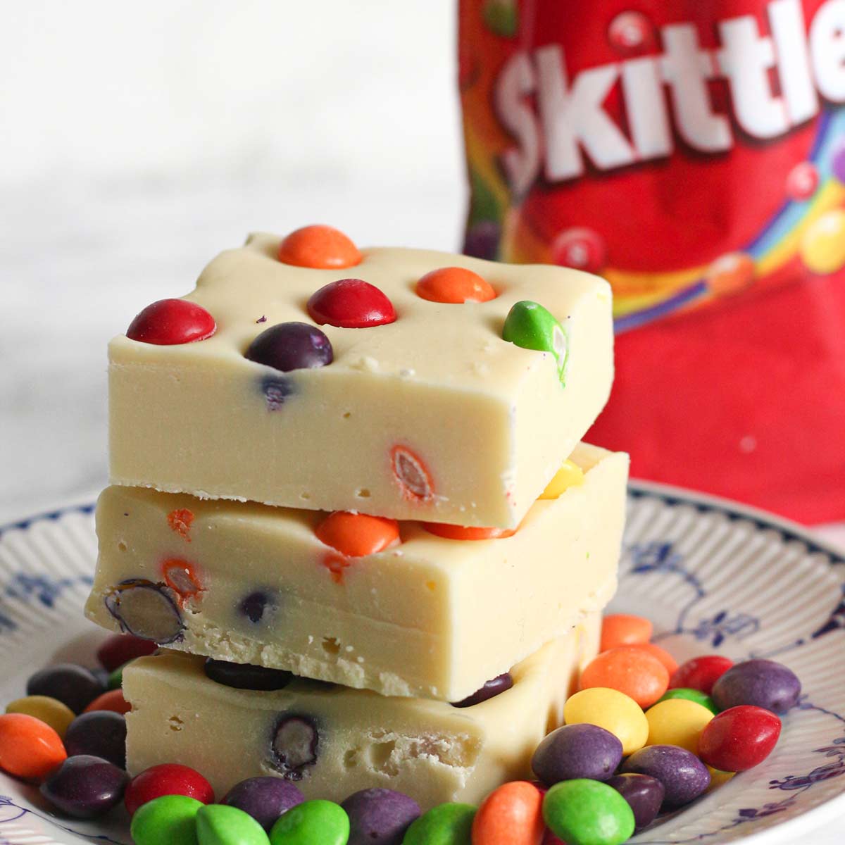 Easy Skittles Fudge