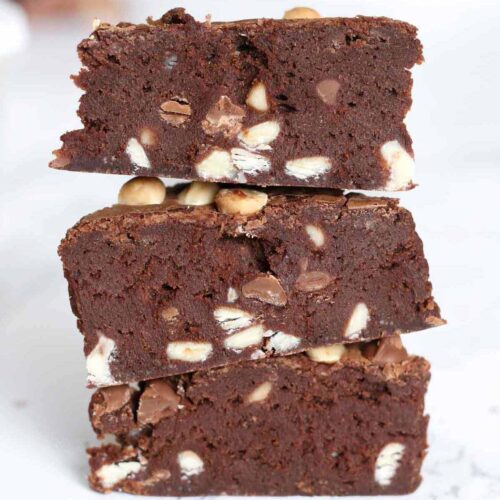 thumbnail image of triple chocolate brownies
