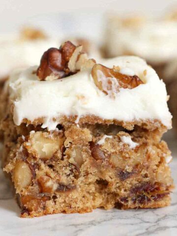 thumbnail image of date and walnut traybake cake