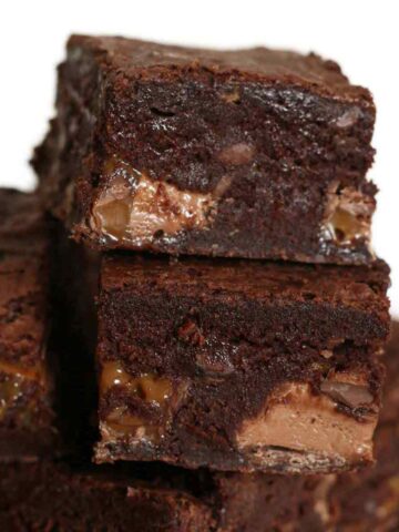 thumbnail image of mars bar brownies in a pile