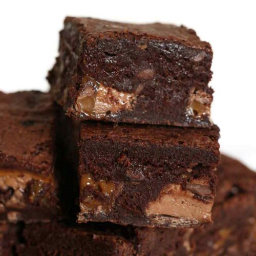 thumbnail image of mars bar brownies in a pile