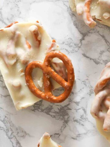 thumbnail image of white chocolate pretzel bark