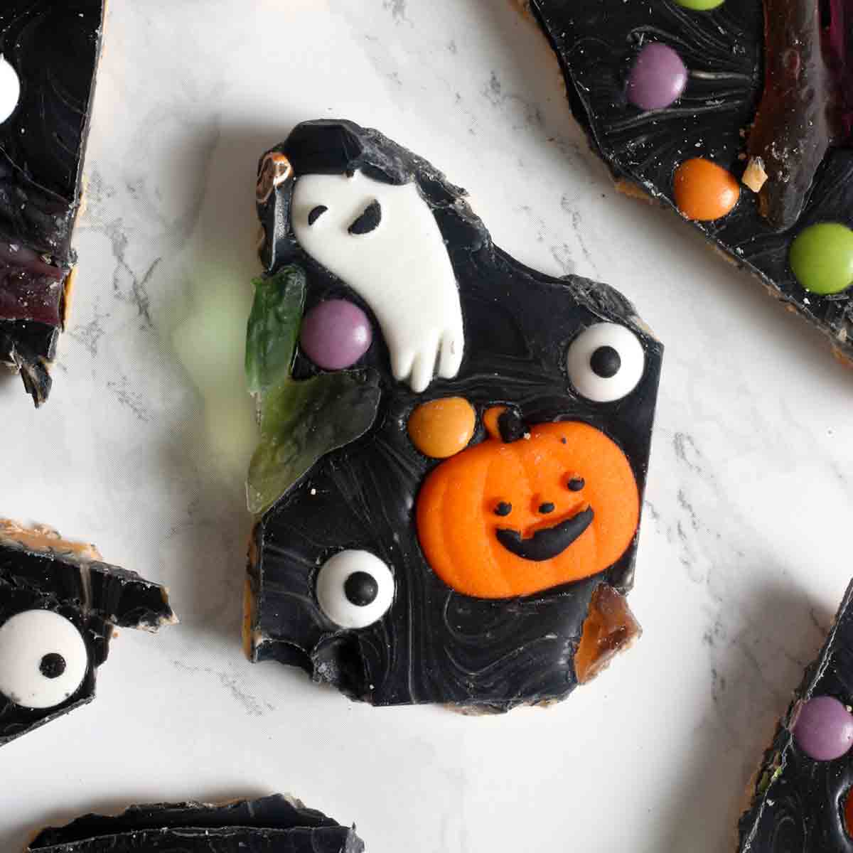 Spooky Halloween Chocolate Bark