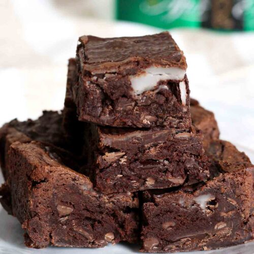 thumbnail image of a plate of after eight brownies