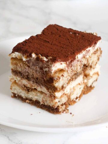 thumbnail image of decaf tiramisu slice on a plate