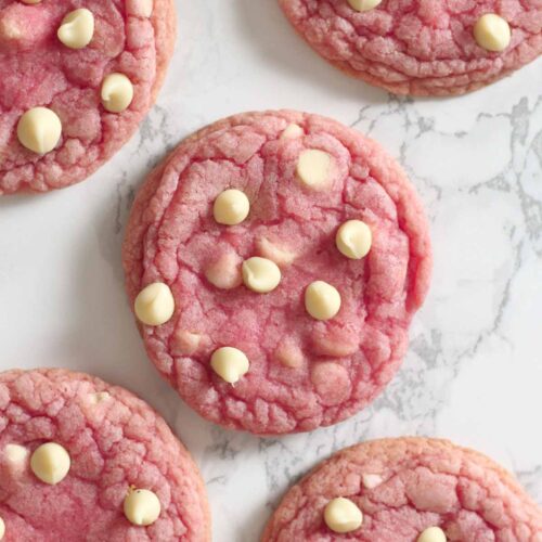 thumbnail image of strawberry nesquik milkshake cookies