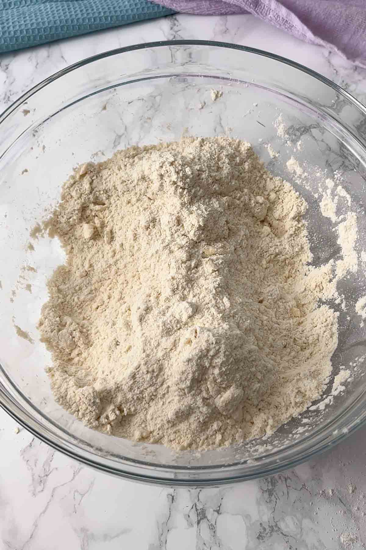bowl of breadcrumb like mixture