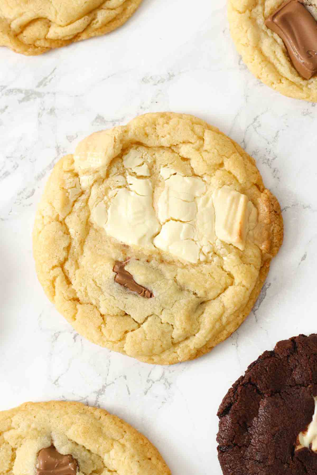 tanya burr cookies with milk and white chocolate chunks