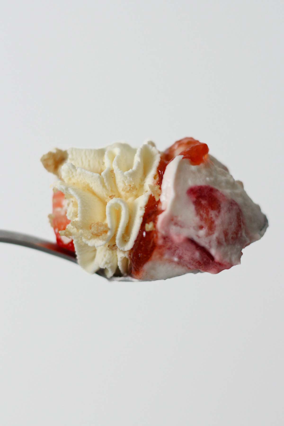 spoonful of cheesecake