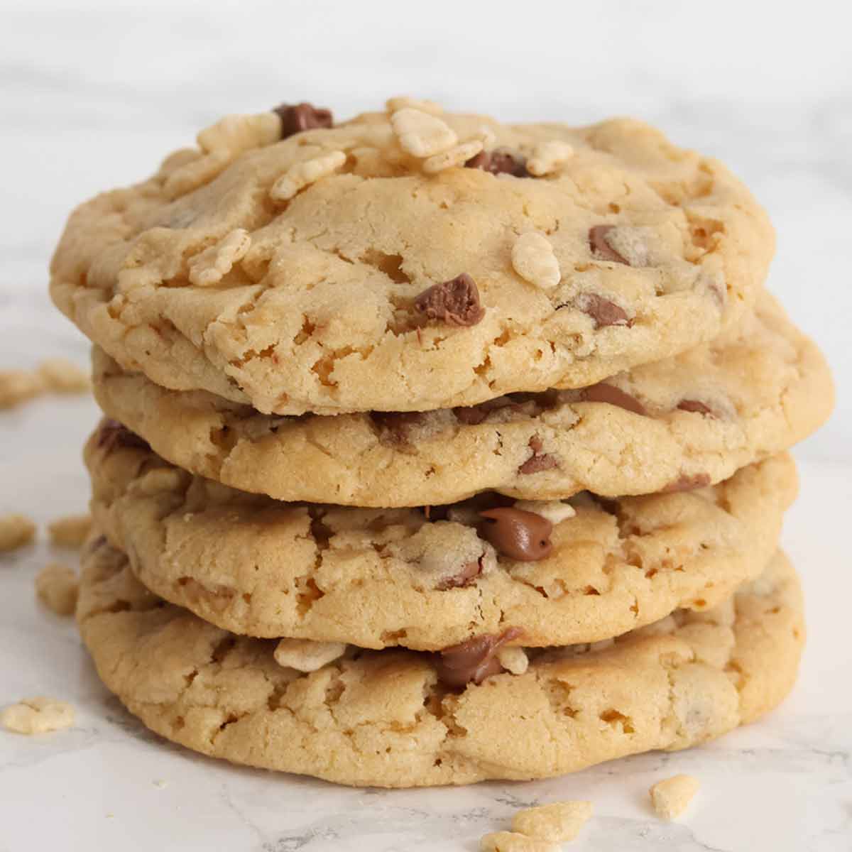 thumbnail image of chocolate chip rice krispie cookies