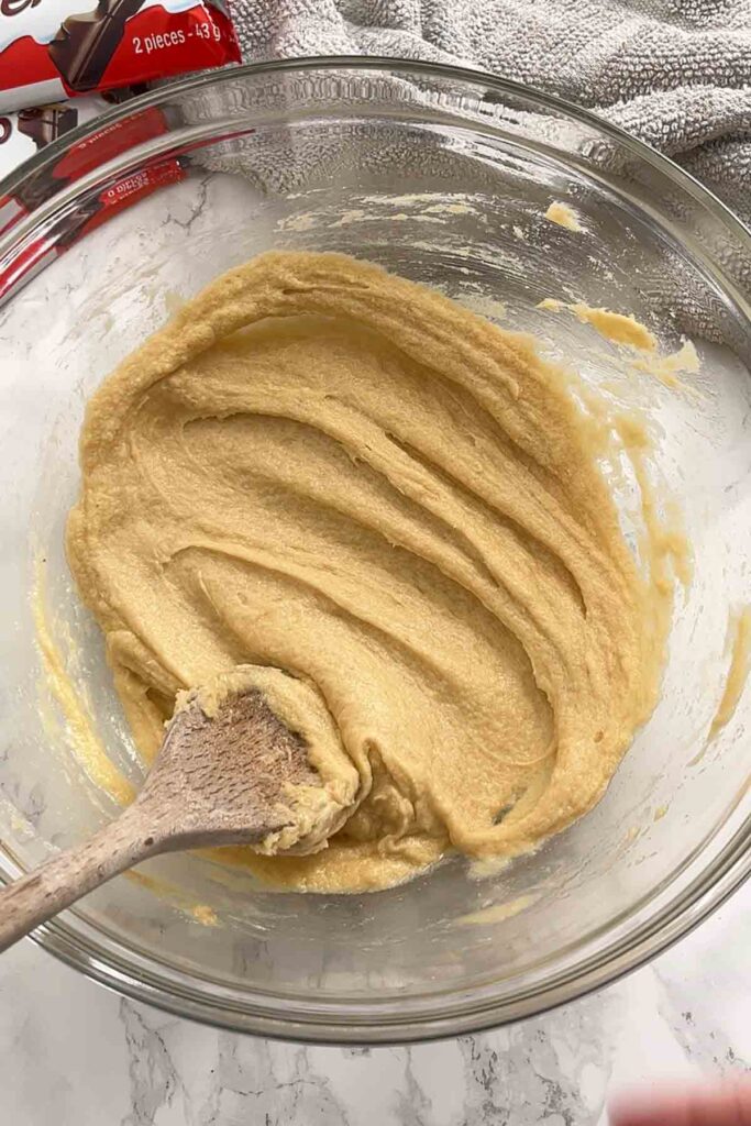 wet ingredients mixed together in a bowl