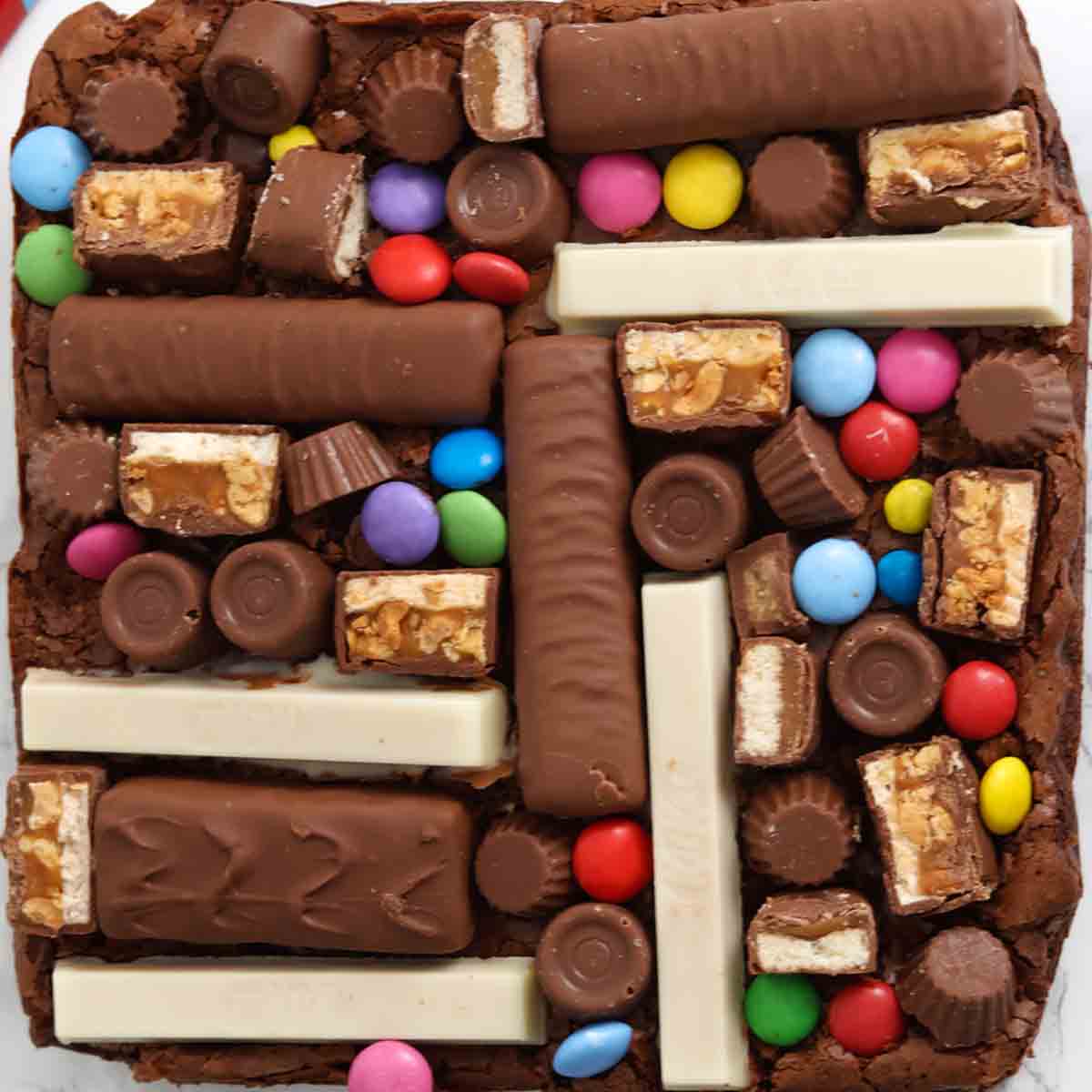 thumbnail image of leftover halloween candy brownies