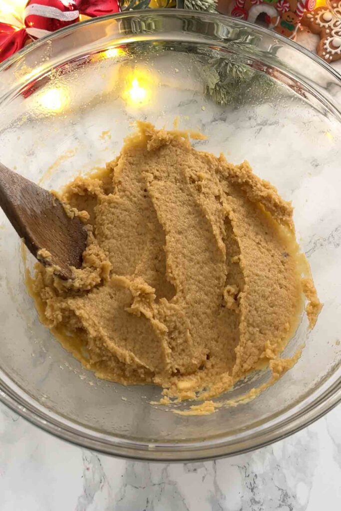 all wet ingredients mixed together in a glass bowl