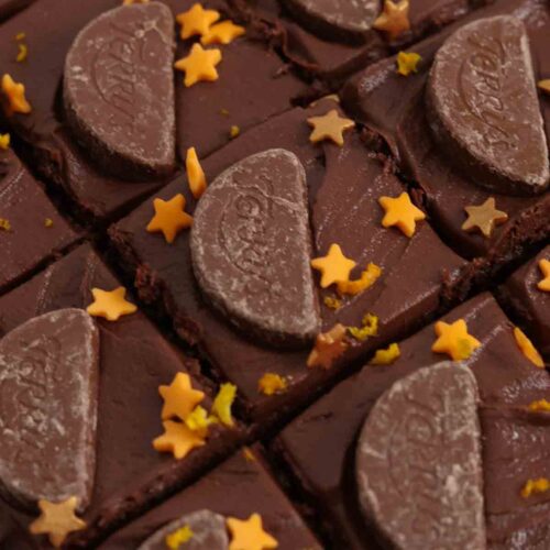 chocolate orange tray bake cake thumbnail image