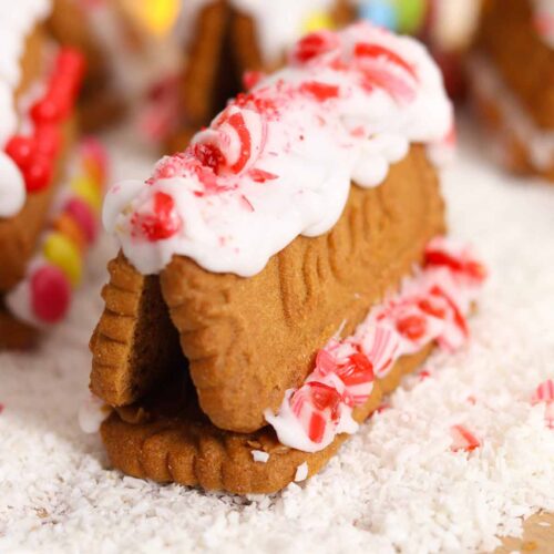 thumbnail image of biscoff gingerbread house