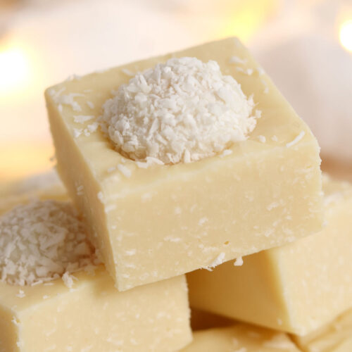 thumbnail image of coconut and almond fudge