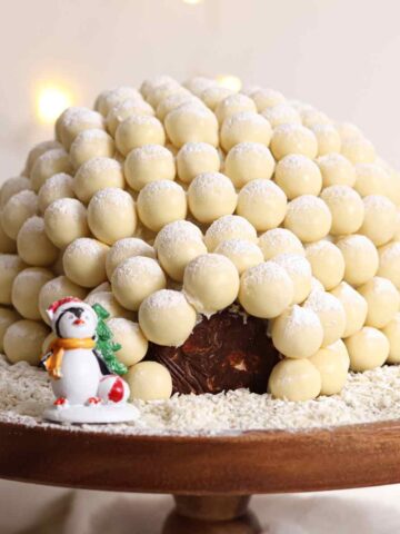 thumbnail image of edible white chocolate igloo