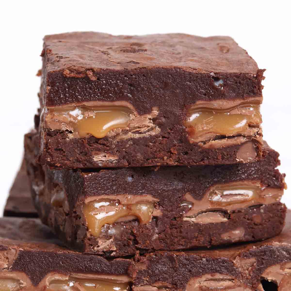thumbnail image of galaxy caramel brownies
