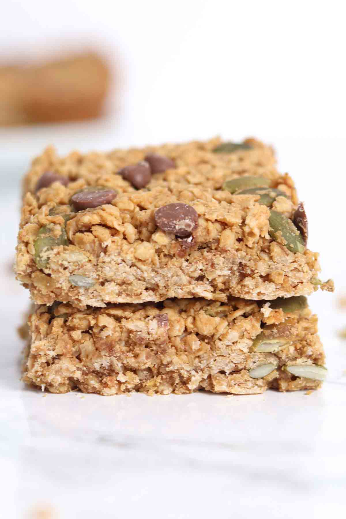 stack of 2 protein flapjacks
