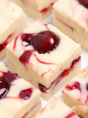 thumbnail image of cherry bakewell fudge