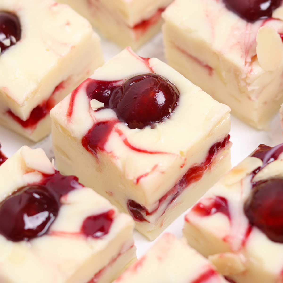 thumbnail image of cherry bakewell fudge